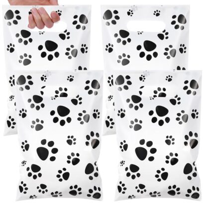 100 Pcs Dog Paw Gift Bags: Perfect Party Favors for Pup Celebrations