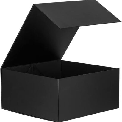 16-Pack Large Black Gift Boxes: Stylish Packaging for Any Occasion
