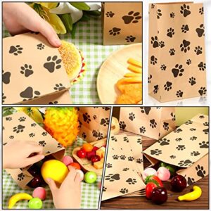 200 Paw Print Paper Bags: Perfect for Treats and Party Favors