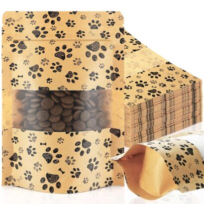 200 Reusable Paw Print Dog Treat Bags: Perfect for Canine Delights