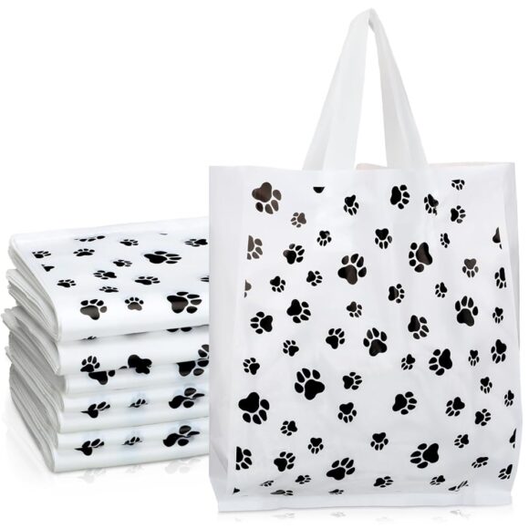 300 Dog Paw Print Bags: Perfect for Treats, Gifts, and Small Businesses