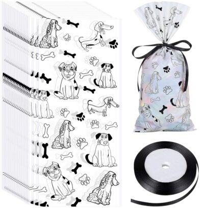 Boao Dog Print Treat Bags: Perfect Paw Print Party Favors