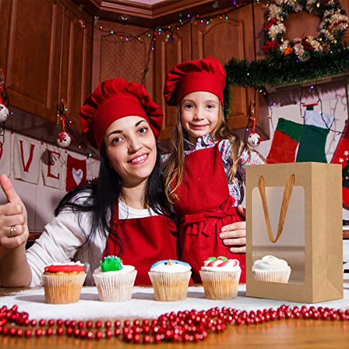 Charming Brown Paper Gift Bags with Window for All Occasions