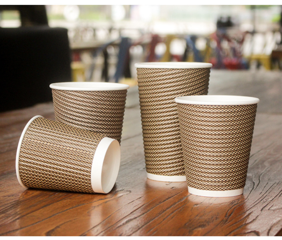 Convenient Double Wall Disposable Coffee Cups for Hot Drinks