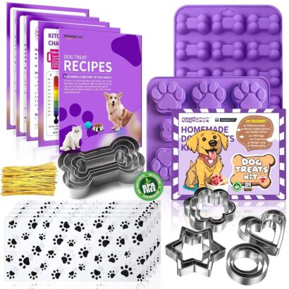 Create Delicious Dog Treats: 123-Piece Mold & Cutter Set