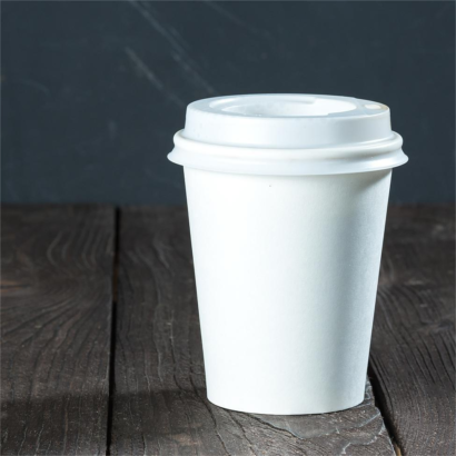 Custom 8 Oz Disposable Paper Cups for Hot Coffee at Cafes