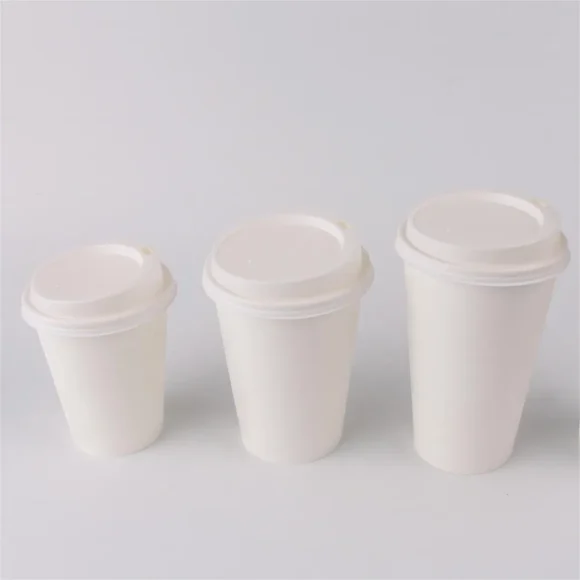 Custom 8oz Disposable Paper Cups for Hot and Cold Beverages