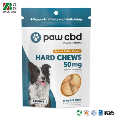 Custom High Barrier Aluminum Foil Bags for Pet Treat Packaging