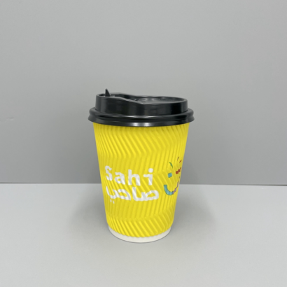 Custom Logo Ripple Wall Paper Coffee Cups: Perfect for Hot Beverages