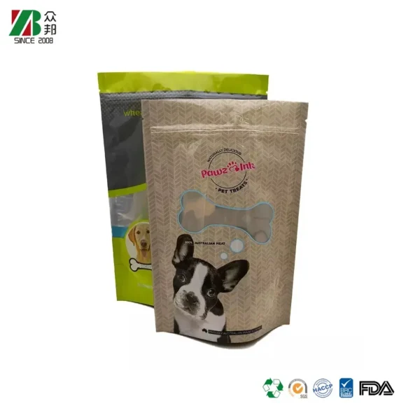 Custom Resealable Pouches for Pet Snacks: Stand-Up Ziploc Bags
