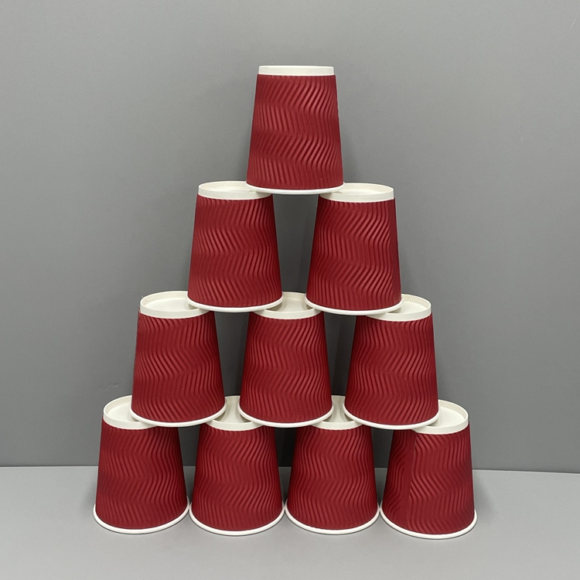 Customizable Double Wall Paper Cups for Hot Drinks in Various Sizes