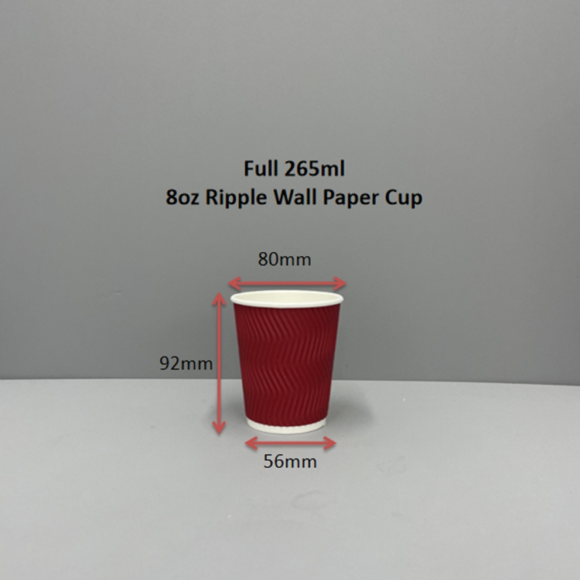 Customizable Double Wall Paper Cups for Hot Drinks in Various Sizes