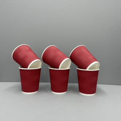 Customizable Double Wall Paper Cups for Hot Drinks in Various Sizes