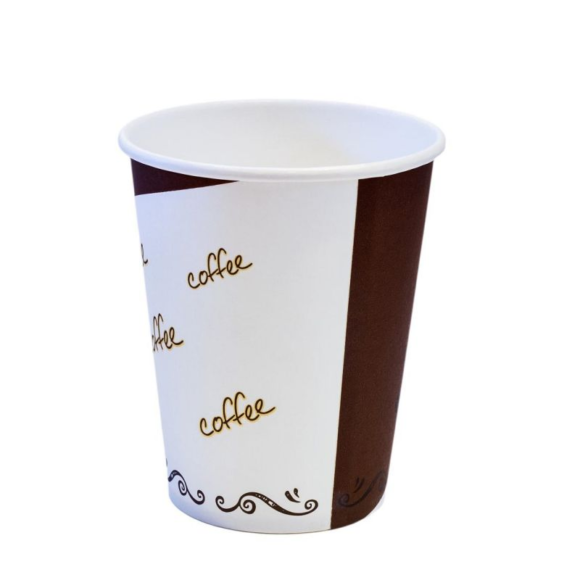 Customized Single Wall Disposable Paper Cups for Hot Coffee
