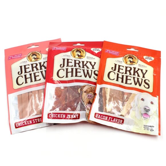 Delicious Milk Flavor Dog Snacks: Chewy Jerky Treats for Pups