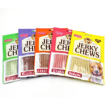 Delicious Milk Flavor Dog Snacks: Chewy Jerky Treats for Pups