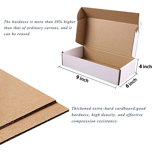 Durable 9"x6"x4" Shipping Boxes with Elegant Sealing Labels