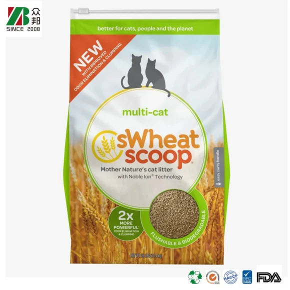 Eco-Friendly Customized Plastic Stand-Up Pouches for Pet Food
