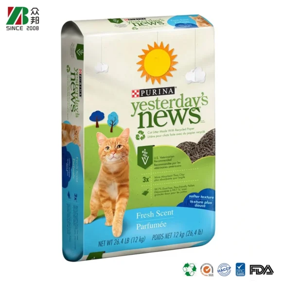 Eco-Friendly Customized Plastic Stand-Up Pouches for Pet Food