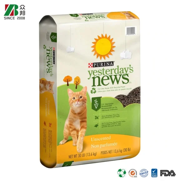 Eco-Friendly Customized Plastic Stand-Up Pouches for Pet Food
