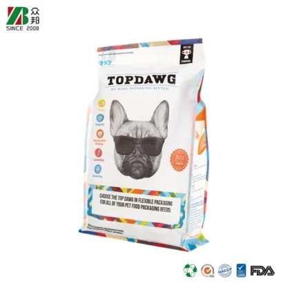 Eco-Friendly Customized Plastic Stand-Up Pouches for Pet Food