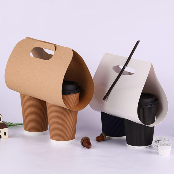 Eco-Friendly Disposable Double Wall Paper Cups for Takeaway Coffee