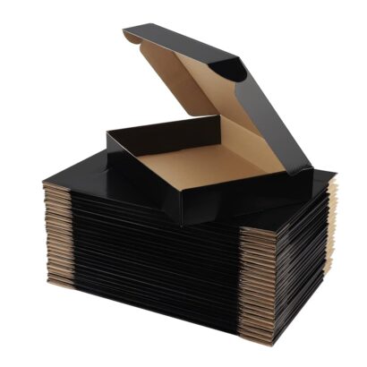 Efficient Black Shipping Boxes: Hoikwo 25 Pack for Small Businesses