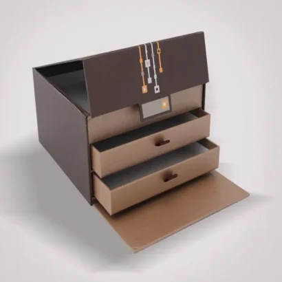 Elegant Custom Brown Chocolate Drawer Style Boxes for Every Occasion