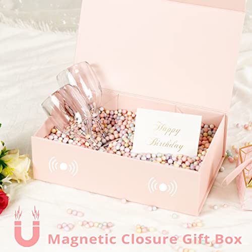Elegant Pink Magnetic Closure Gift Box for All Occasions