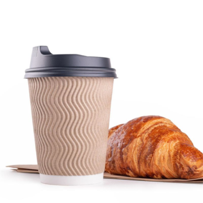 Elevate Your Brand with Custom 12oz Insulated Ripple Wall Coffee Cups
