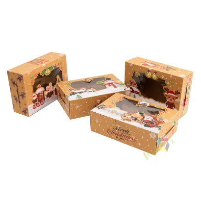 Festive Christmas Cosmetic Cardboard Boxes for Holiday Gifting