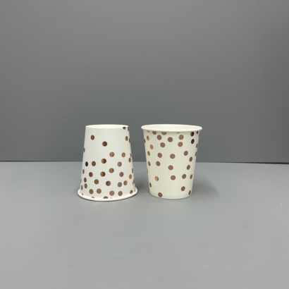 Festive Touch: Personalized Single Wall Paper Cups for Christmas Parties