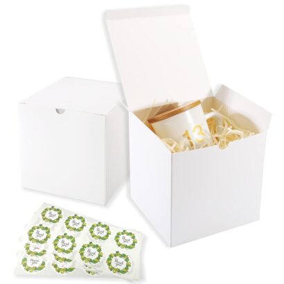 Frantis White Gift Boxes: Perfect 5x5x5 Inch Packaging for Any Occasion
