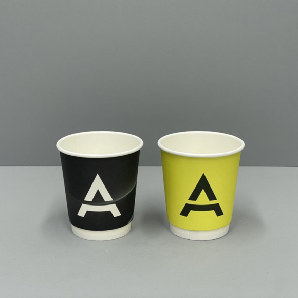 Haokelao 8oz Double Wall Paper Cups: Perfect for On-the-Go Coffee