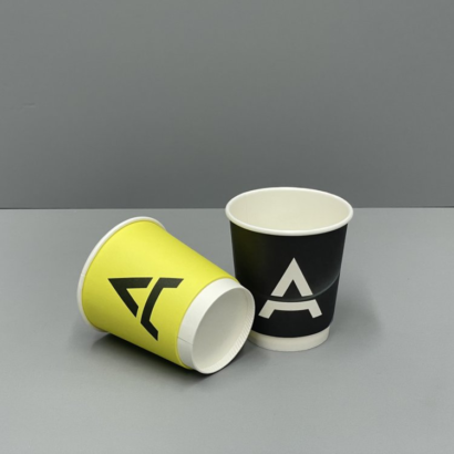 Haokelao 8oz Double Wall Paper Cups: Perfect for On-the-Go Coffee
