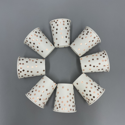 High-Quality Disposable Paper Cups for Stylish Party Dinnerware