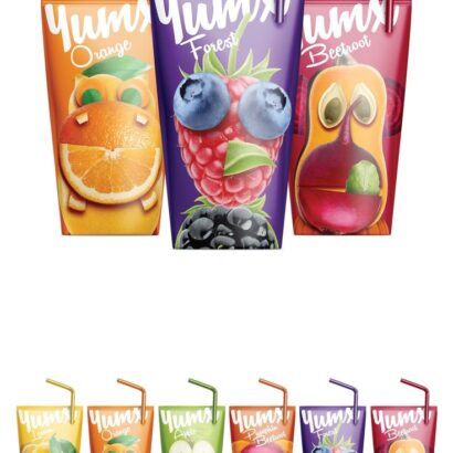 Innovative Packaging Design for Yumx Animals Juice and Beverages