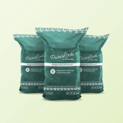 Innovative PureLock Green Coffee Packaging by MTPak Coffee