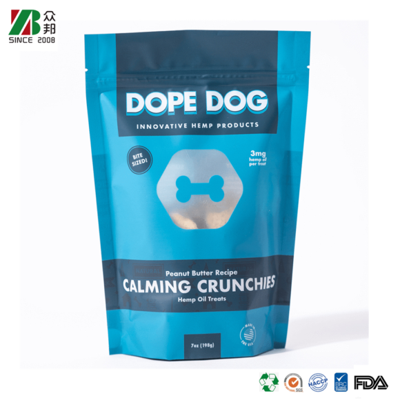 Matte Finish Ziplock Pouches: Stylish Dog Treat Bags on Sale!