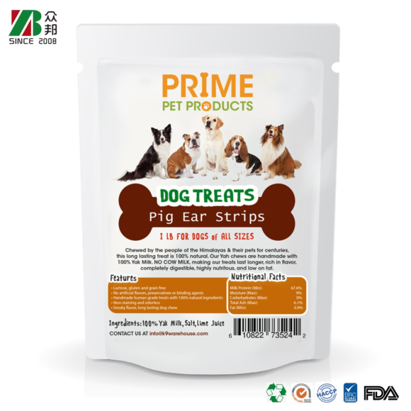 Matte Finish Ziplock Pouches: Stylish Dog Treat Bags on Sale!
