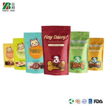 Matte Finish Ziplock Pouches: Stylish Dog Treat Bags on Sale!