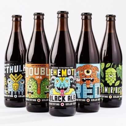 MIKEY BURTON: Crafting Unique Kaiju! Beer Labels and Packaging