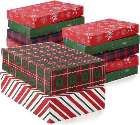 NUJOVI 13-Piece Christmas Gift Boxes: Perfect for Clothing and More!