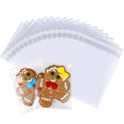 Perfect Party Favor: 100 Clear Self-Sealing Gift Wrap Bags