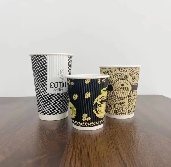 Premium 12oz & 16oz Ripple Paper Cups for Hot Coffee from China