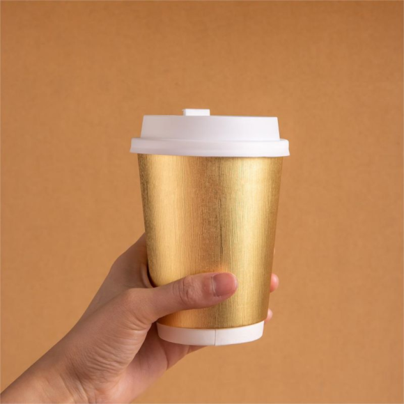 Stay Warm: 8oz Ripple Wall Paper Cups for Hot Beverages