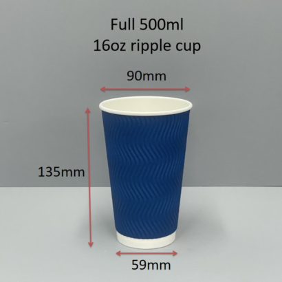 Stylish 12 Oz Black Ripple Wall Coffee Cups with Lids for Your Beverage