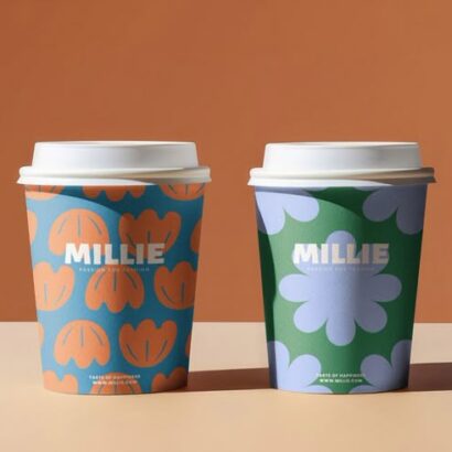 Stylish Floral Coffee Cup Mockup: Editable Design Ideas