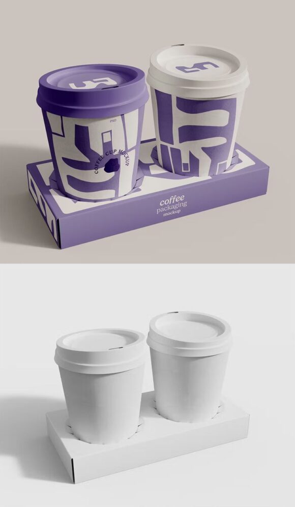 Stylish Takeaway Coffee Cup Mockups for Your Design Projects