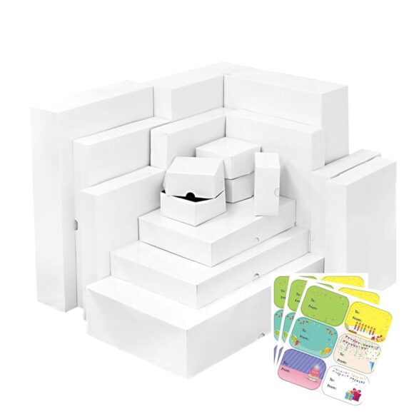UUBEMM White Gift Boxes: Perfect for Wrapping Holiday Presents